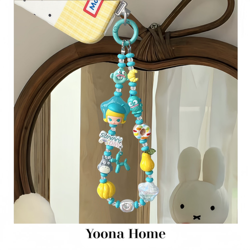 幸运星萌粒手机链挂绳挂饰手腕绳