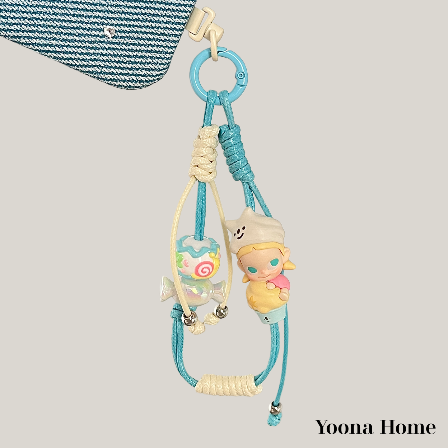 Zsiga芝士白巧萌粒可手提手机链