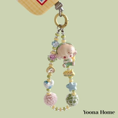 原创diy手作正版 泡泡玛特郊游系列Dimoo萌粒手机链挂绳手机壳挂链