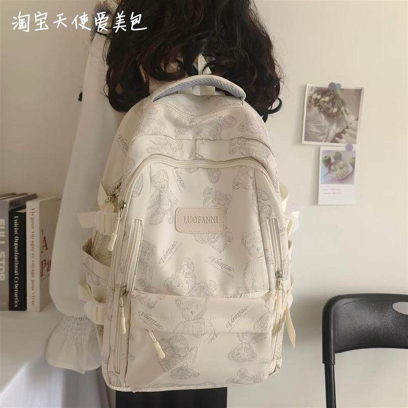 2025新款日本进口书包女生初中学生减负背包大容量护脊学生双肩包