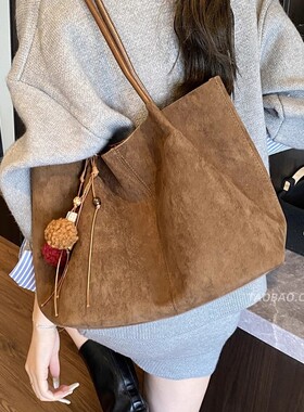 MK DA女包2025秋冬新款休闲简约大容量手提包复古通勤腋下托特包