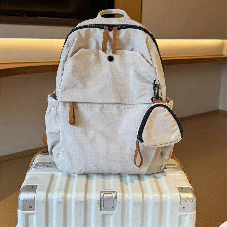 法国ZAMP极简百搭轻便双肩包复古学院风休闲旅行背包书包男女通用