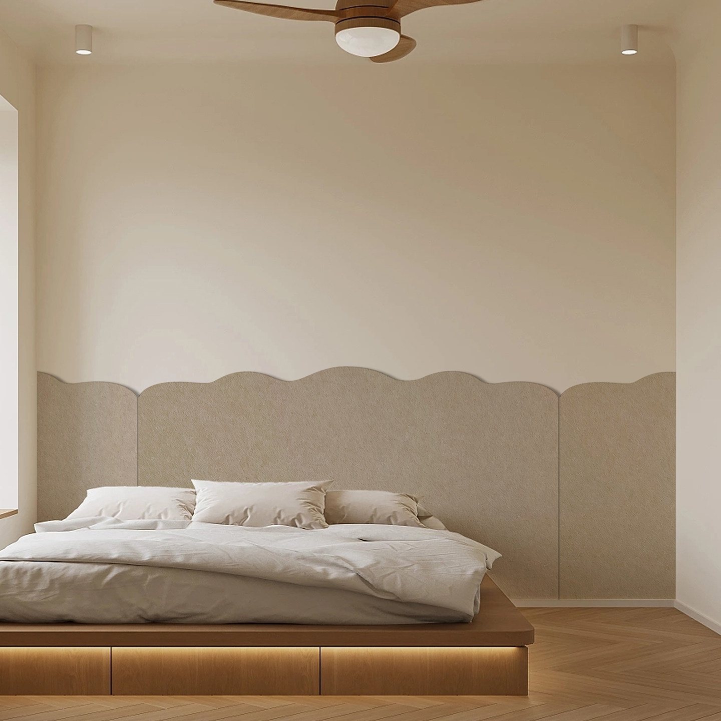 毛毡板护墙板幼儿园软装墙贴防撞墙围儿童房童趣风改造神器免打孔