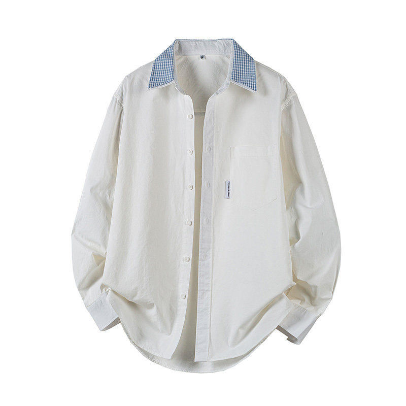 春季上新男士贴布长袖衬衫外套MS34-P90，男装衬衫，电商D248