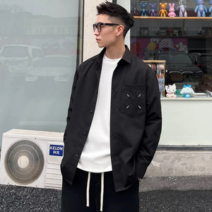 抖音直播玛吉拉长袖衬衫外套男D248-6089-P110图片