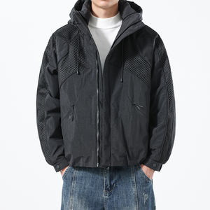 店主风模特冬季男士连帽羽绒服外套9905-P260图片