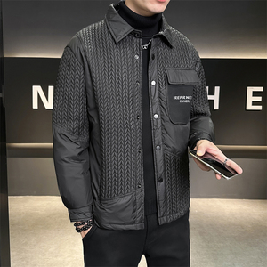 冬季男士轻薄款衬衫领羽绒服外套 D248-YR8286-P220图片