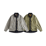 日系假两件水洗棉夹克外套（版型偏大258）D248-118-P170，男装夹克，电商D248