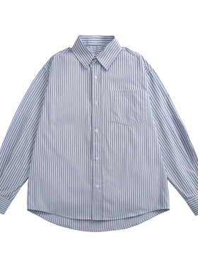 春季男士条纹长袖衬衫男外套 (控价138)D248-91322-P90