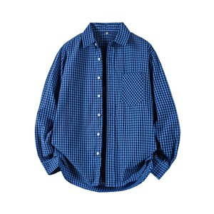春季上新格子长袖衬衫外套MS39-P90，男装衬衫，电商D248