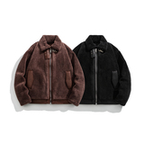 冬季男士颗粒绒皮毛一体外套D248-28679-P230，男装棉衣，电商D248