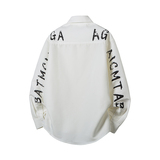 春季男女同款情侣长袖衬衫外套6090-P110，男装衬衫，电商D248