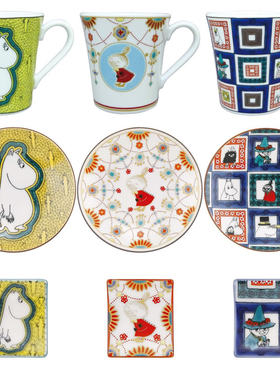日本山加商店姆明Moomin小美史力奇九谷烧马克杯豆皿小碟子筷子架
