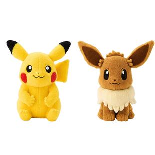 日版宝可梦中心经典绒毛皮卡丘 伊布Classic Dolls Boa毛绒