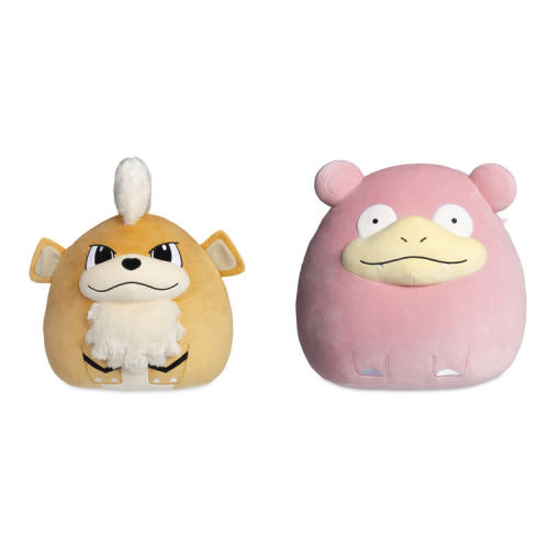 美版宝可梦中心Squishmallows系列卡蒂狗呆呆兽毛绒