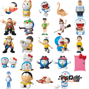 MEDICOM哆啦A梦UDF系列手办皮助好胖虎梦中小夫HelloKitty任意门