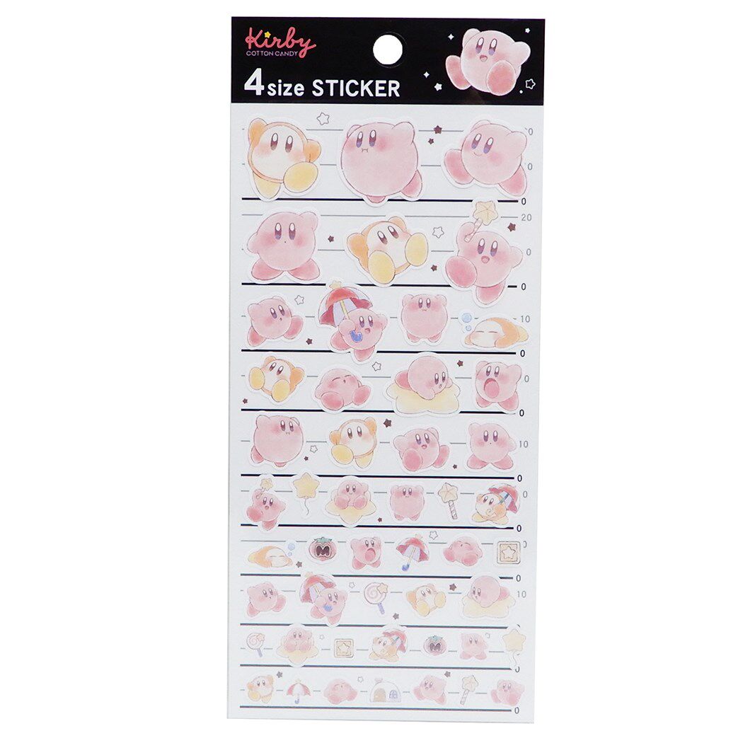 Kamio任天堂星之卡比Kirby 4Size手帐本贴纸