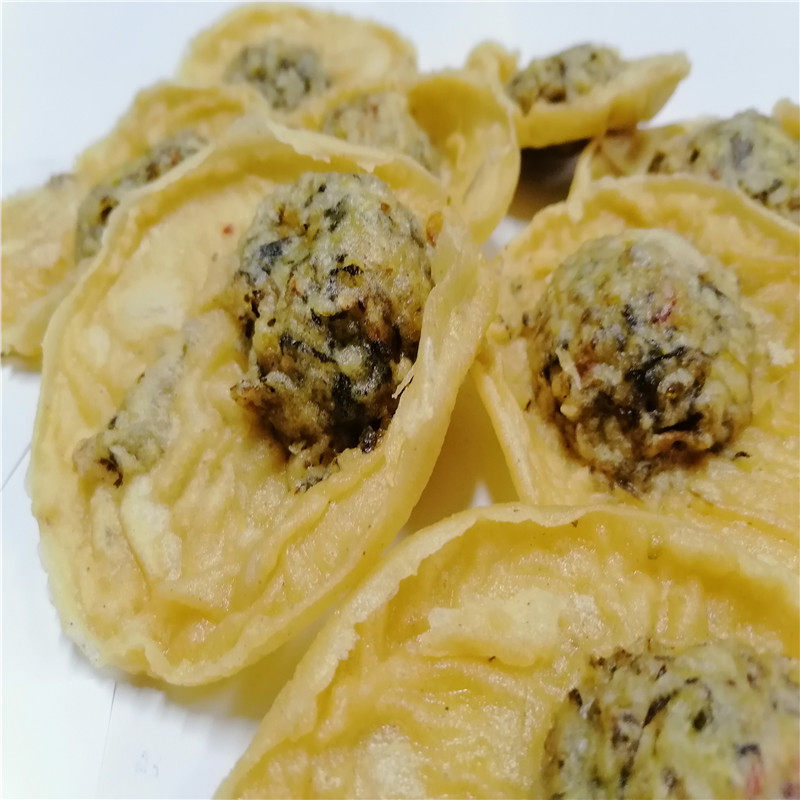 南雄特产农家自制豆饼仂铁勺饼油炸花生饼酸菜糍月亮巴年货零食