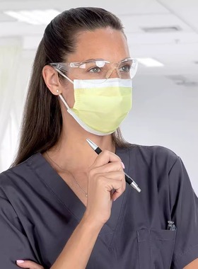 美国Halyard TYPE1级防飞沫超轻薄透气不起雾口罩N95同防护高颜值