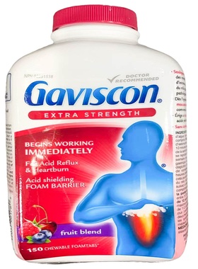 加拿大原装Gaviscon嘉胃斯康咀嚼片150粒混合水果味