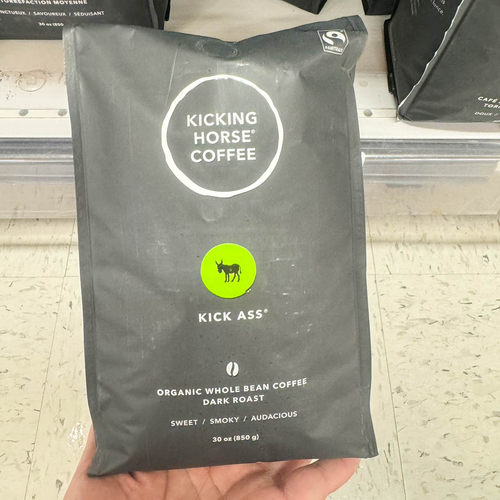 加拿大原装KICKING HORSE KICK ASS踢马重度烘焙咖啡豆850g