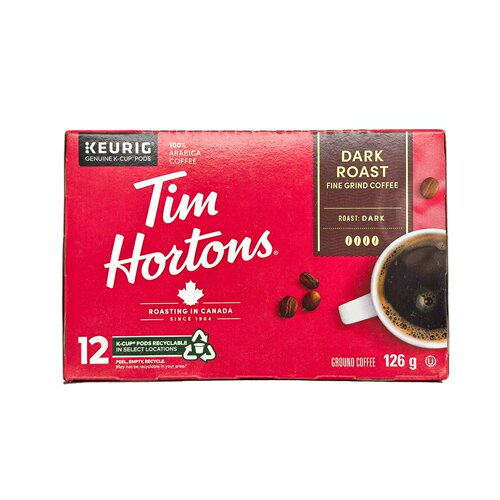 加拿大原装Tims/Tim Hortons重度烘焙克里格K-Cup胶囊咖啡12杯