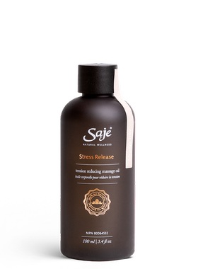 加拿大原装SAJE莎爵Stress Release缓解压力防松舒缓按摩油100ml