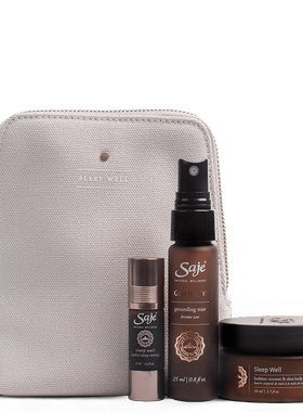 加拿大Saje莎爵SLEEP WELL助眠舒压套装含精油滚珠喷雾按摩膏