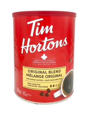 加拿大Tims/Tim Hortons阿拉比卡中度烘焙精细研磨咖啡粉1360g