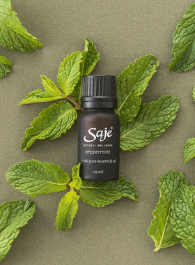 加拿大原装SAJE莎爵PEPPERMINT纯净薄荷精油10ml包邮