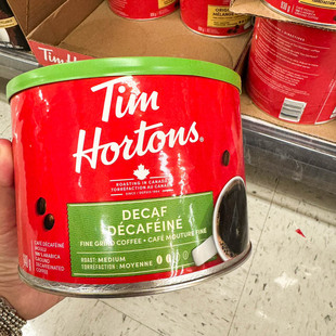 加拿大Tims/Tim Hortons DECAF中度烘焙脱咖啡因咖啡粉640g