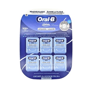 加拿大ORAL-B欧乐B牙线Glide扁线整套6X40m/盒薄荷味牙线棒牙签