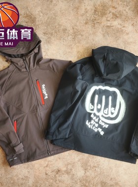 反伍系列运动风衣外套连帽男子