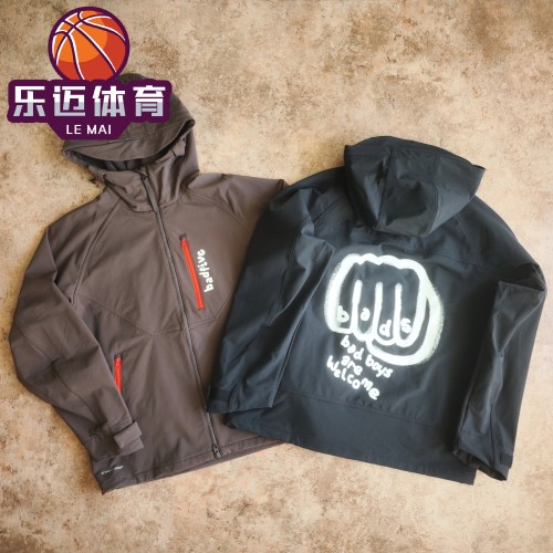 反伍系列运动风衣外套连帽男子