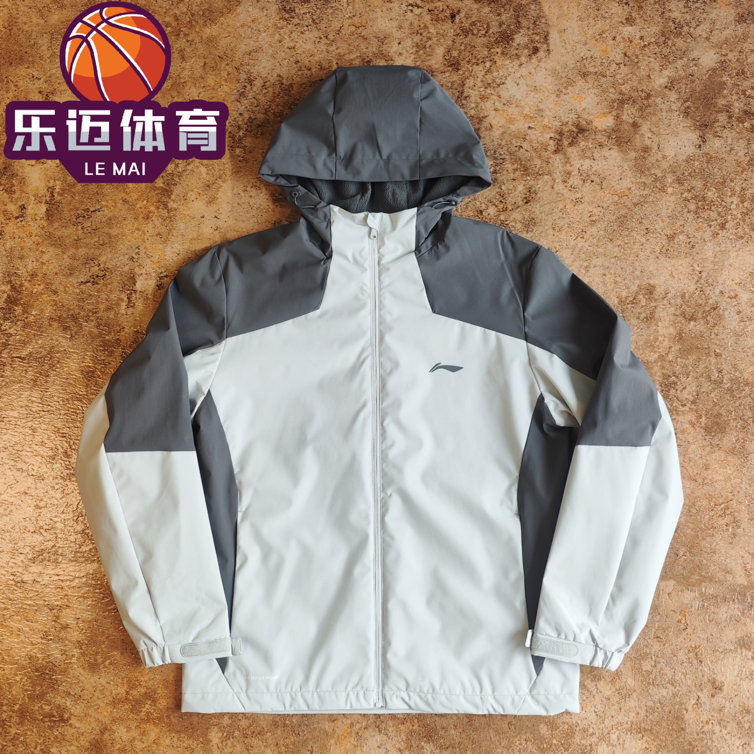 李宁运动风衣加绒保暖外套防泼水