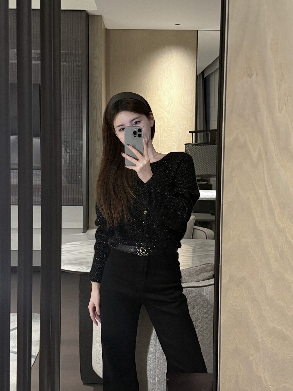EASE开衫针织外套女小个子2025早秋新款女装圆领长袖毛衣上衣亮线