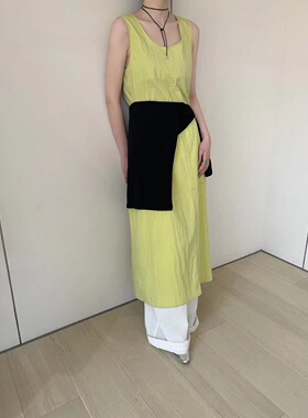 VERSO 25年夏新款女装韩系连衣裙无袖背心裙女外穿宽松显瘦长裙子