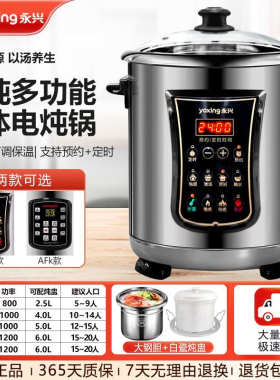 永兴DYG25AFK电炖锅智能多功能煲汤煲粥煲陶瓷内胆大容量自动预约