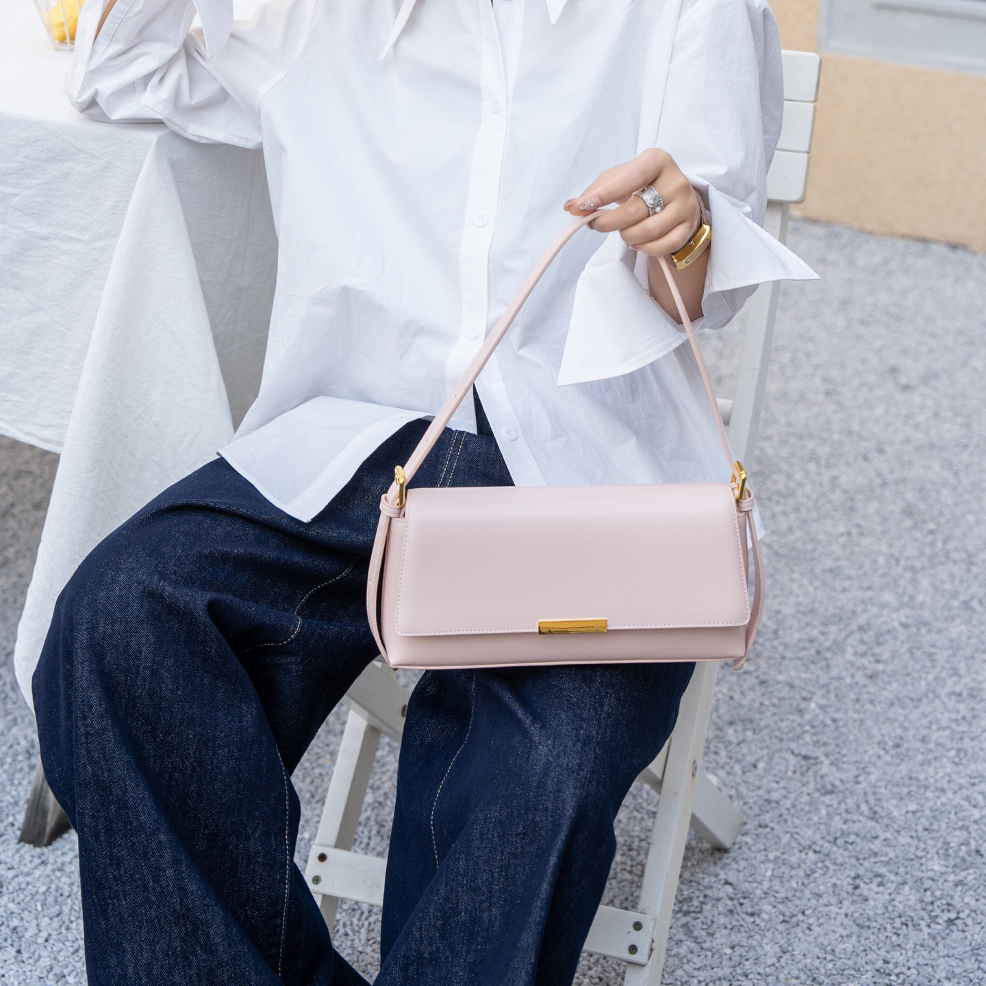 高级质感小方包女2025年新款真皮简约百搭大容量单肩腋下斜挎包潮,箱包皮具/热销女包/男包,腋下包,淘宝优惠券,粉丝福利购,淘宝优惠卷