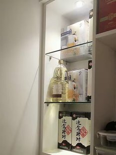 定制钢化玻璃隔板酒柜玻璃隔板浴室玻璃层板玻璃板