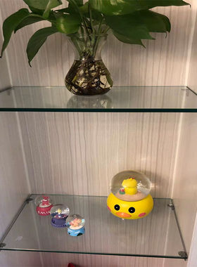 定做钢化玻璃隔板浴室玻璃置物架酒柜玻璃隔板橱柜玻璃层板定制
