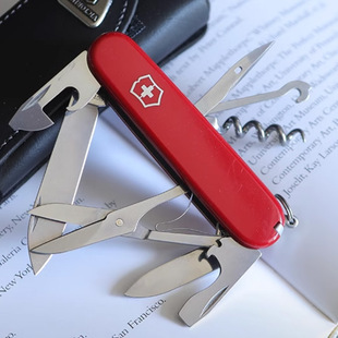 维氏瑞士****攀登者91mm正品 瑞士制造随身多功能刀军士刀折叠刀