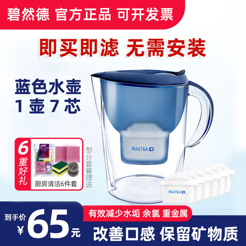 德国BRITA碧然德净水壶M3.5L厨房净水器过滤芯自来水家用过滤水壶