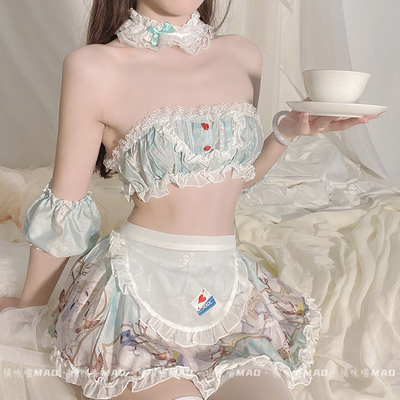 taobao agent Orange flavor meow: Japanese rabbit girl cute maid dress thin hot sexy maid uniform temptation underwear suit