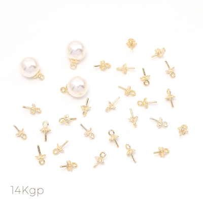 羊角钉帽针单孔吊头铜制10个