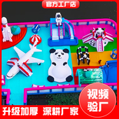 水上充气城堡水上乐园景区游乐设备水上项目广场公园水域江河