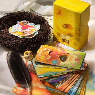 正版乌诺与太阳塔罗牌原创设计泛韦特高颜值塔luo牌可爱tarot