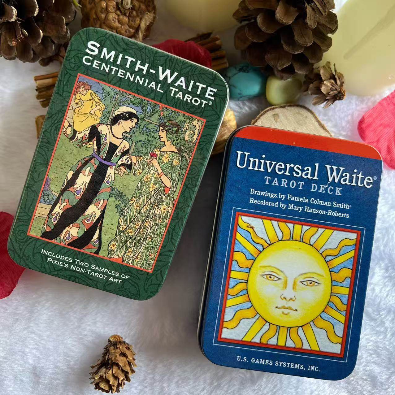 正版进口史密斯铁盒塔罗牌普及新手经典韦特铁盒新手入门tarot