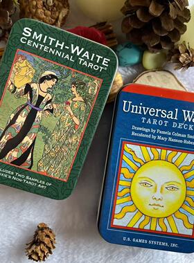 正版进口史密斯铁盒塔罗牌普及新手经典韦特铁盒新手入门tarot