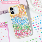 DIY装 饰手机壳贴纸可爱立体泡棉deco小图案手工拼贴装 饰素材贴画